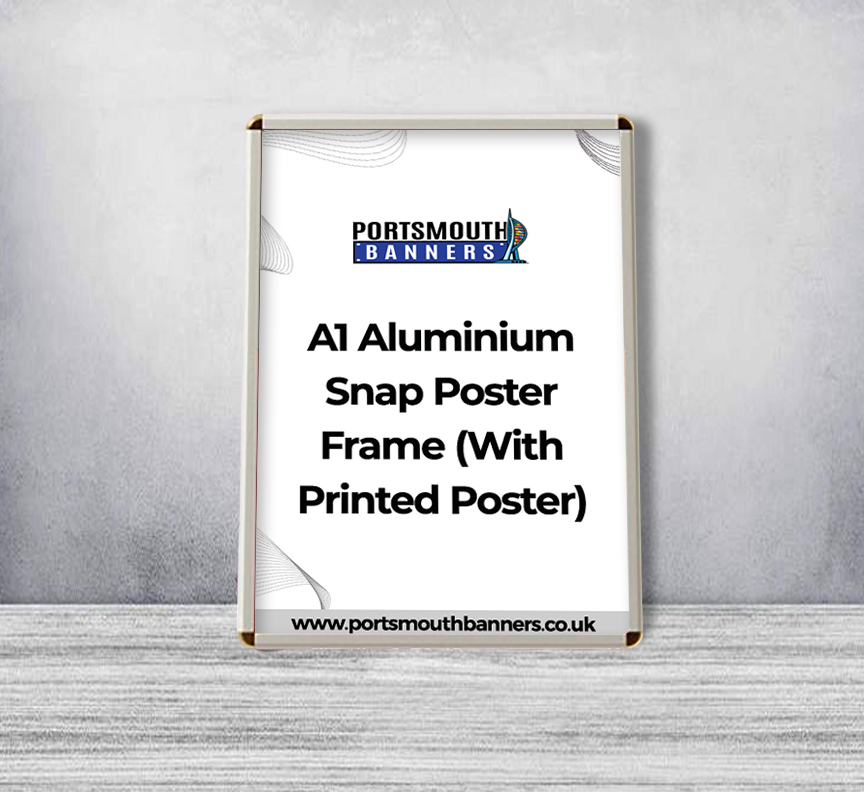 A1 Aluminium Snap Poster Frame (With Printed Poster)