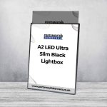 A2 LED Ultra Slim Black Lightbox