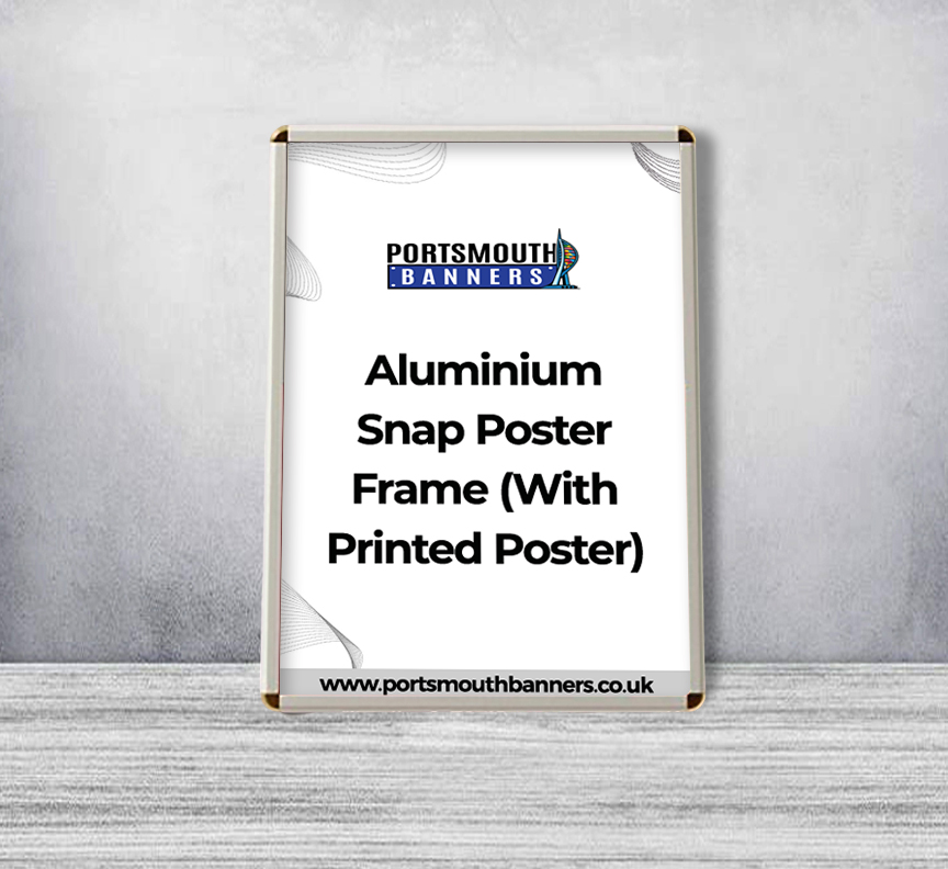 Aluminium Snap Poster Frame (With Printed Poster)