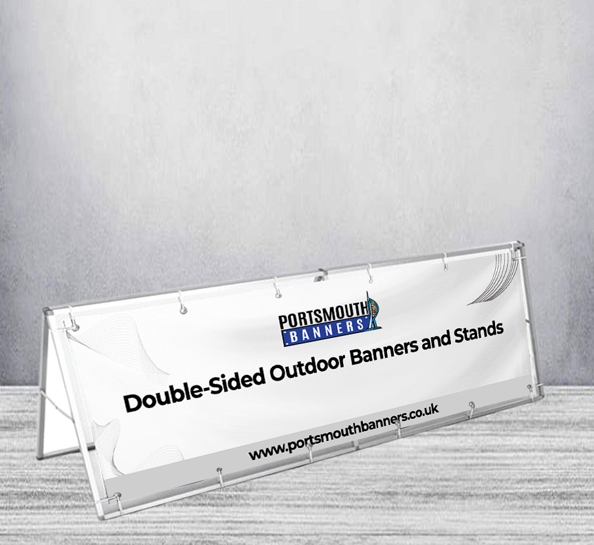 Double-Sided Outdoor Banners and Stands