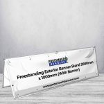 Freestanding Exterior Banner Stand 2000mm x 1000mm (With Banner)