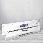 Large Outdoor Advertising A-Frame Banner Frames 2000mm x 1000mm (With Banner)