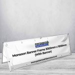 Monsoon Banner Frame 3000mm x 1000mm (With Banner)