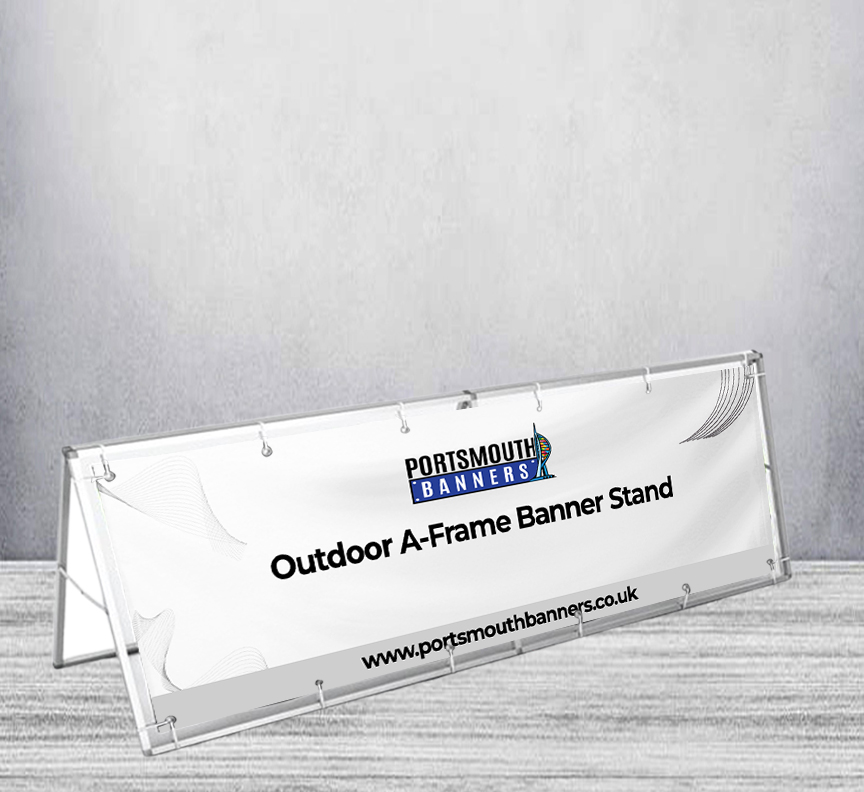 Outdoor A-Frame Banner Stand
