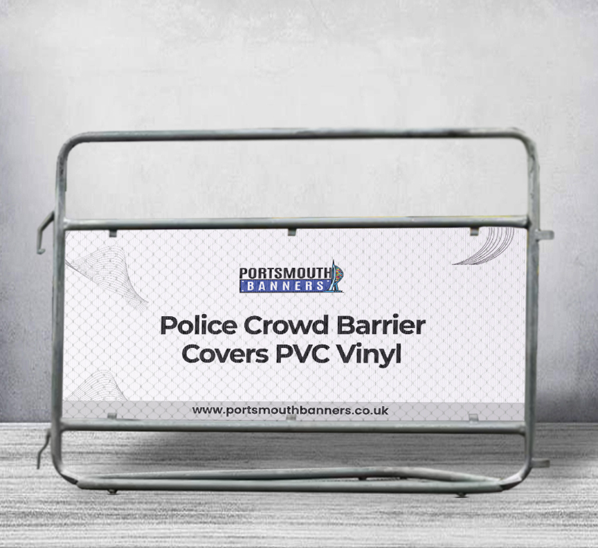 POLICE CROWD BARRIER COVERS & BANNERS – PVC VINYL