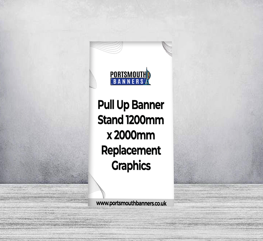 Pull Up Banner Stand 1200mm x 2000mm Replacement Graphics