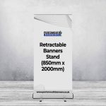 Retractable Banners Stand (850mm x 2000mm)