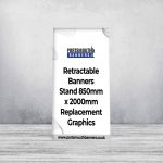 Retractable Banners Stand 850mm x 2000mm Replacement Graphics