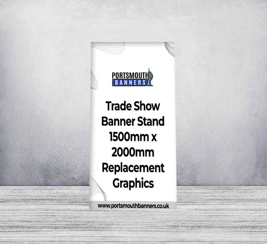 Trade Show Banner Stand 1500mm x 2000mm Replacement Graphics